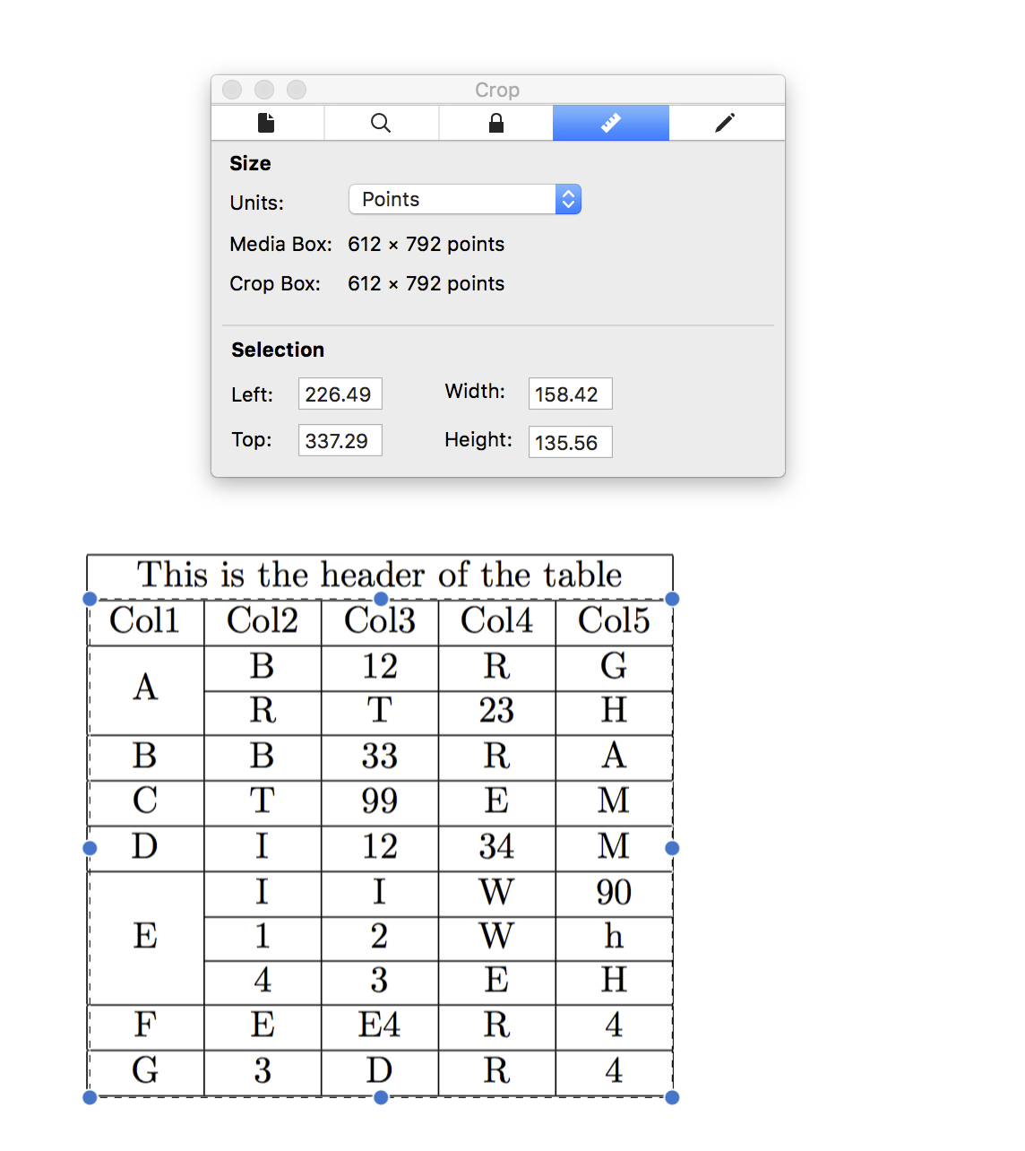 Tabula Table Extraction